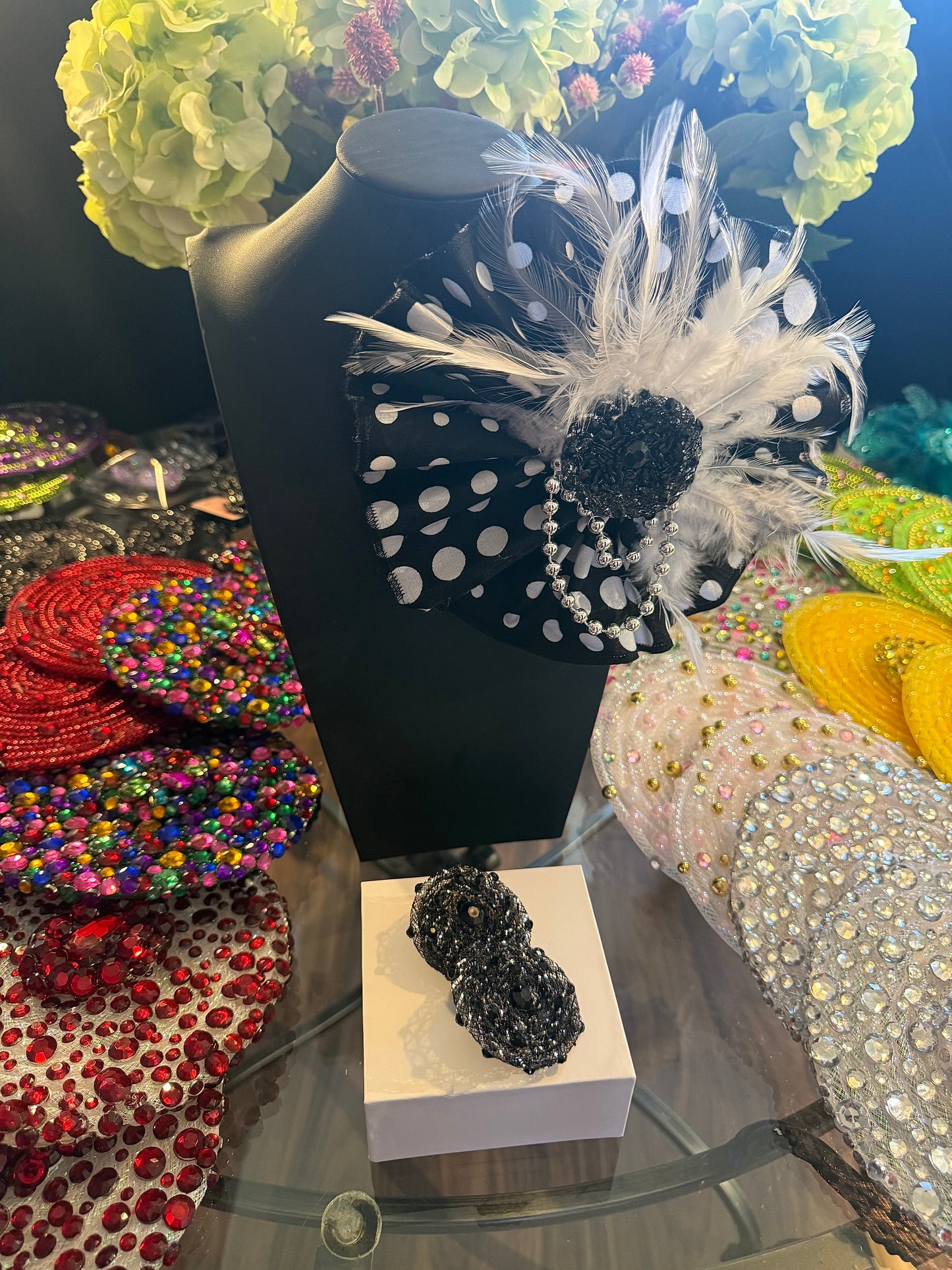 Polka Dot Corsage Set
