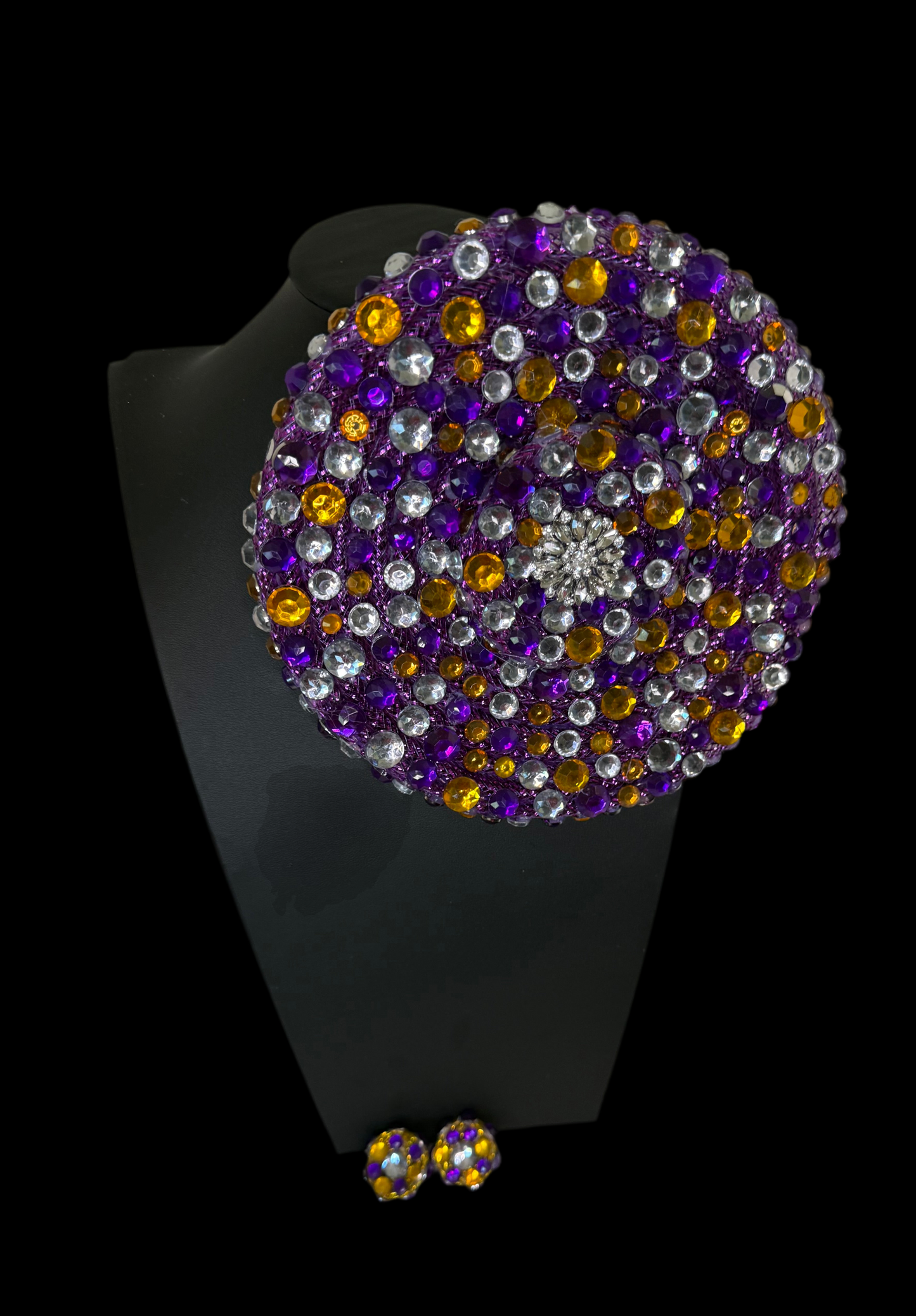 Purple and Gold Galaxy Corsage