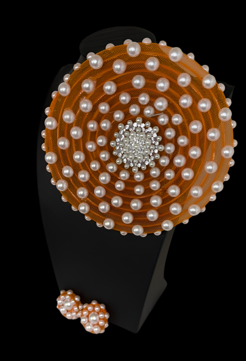Orange Orbit Galaxy Corsage