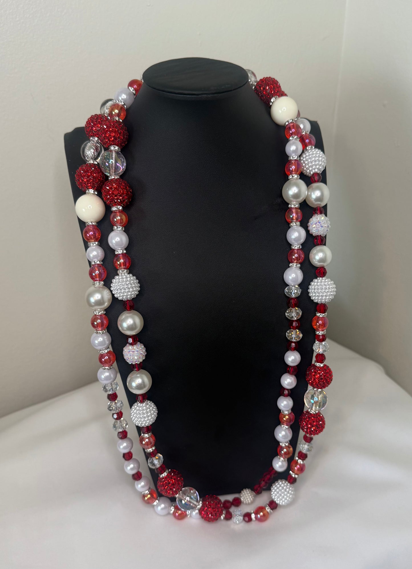 Ruby Pearl Venus Necklace