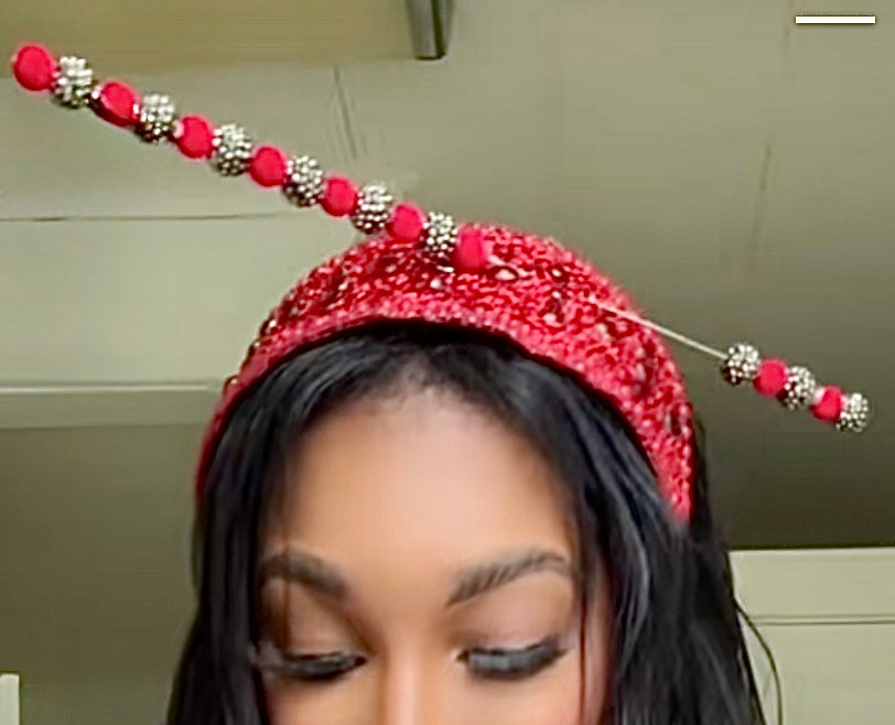 KJewels Red Ruby Fascinator
