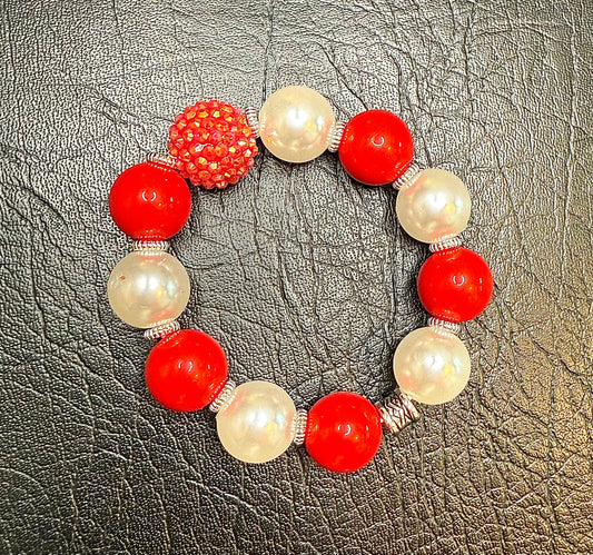 Red & White Bracelet