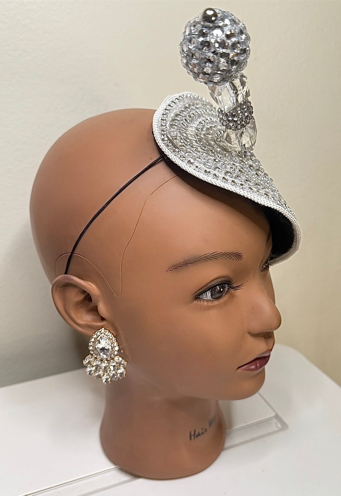 White & Silver Headpiece