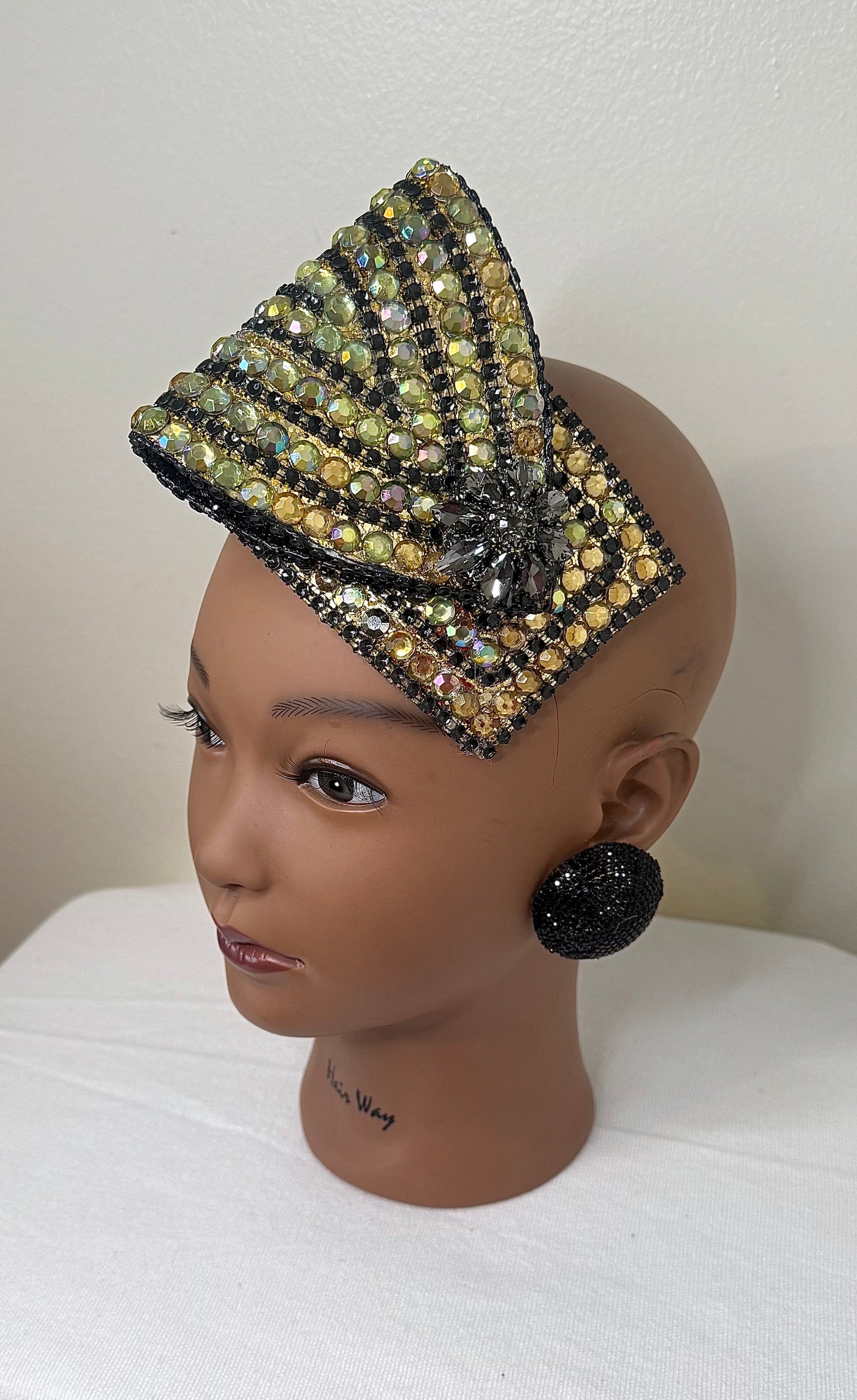 Gold & Black Headpiece