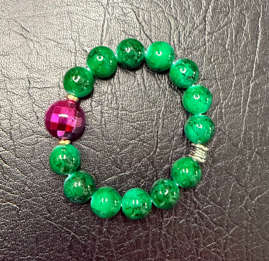 Green & Pink Bracelet