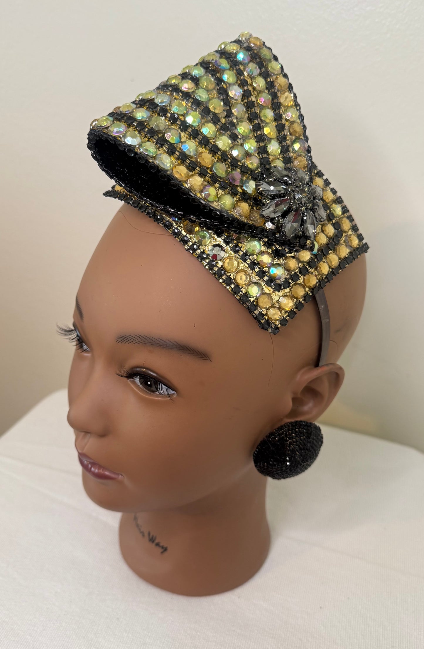 Gold & Black Headpiece