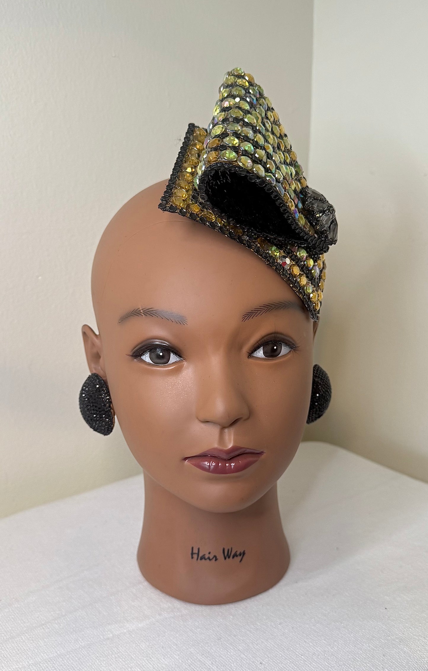 Gold & Black Headpiece