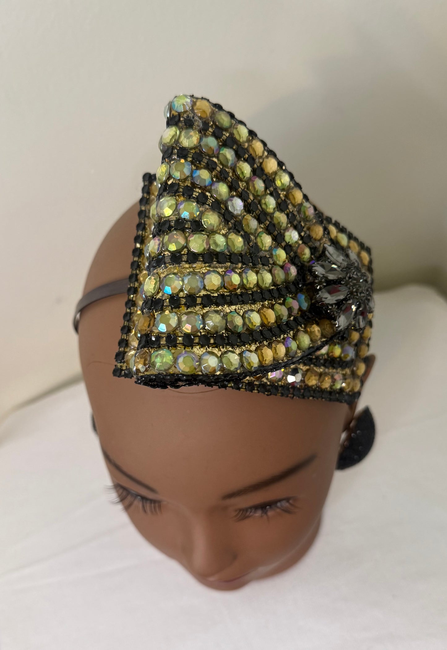 Gold & Black Headpiece