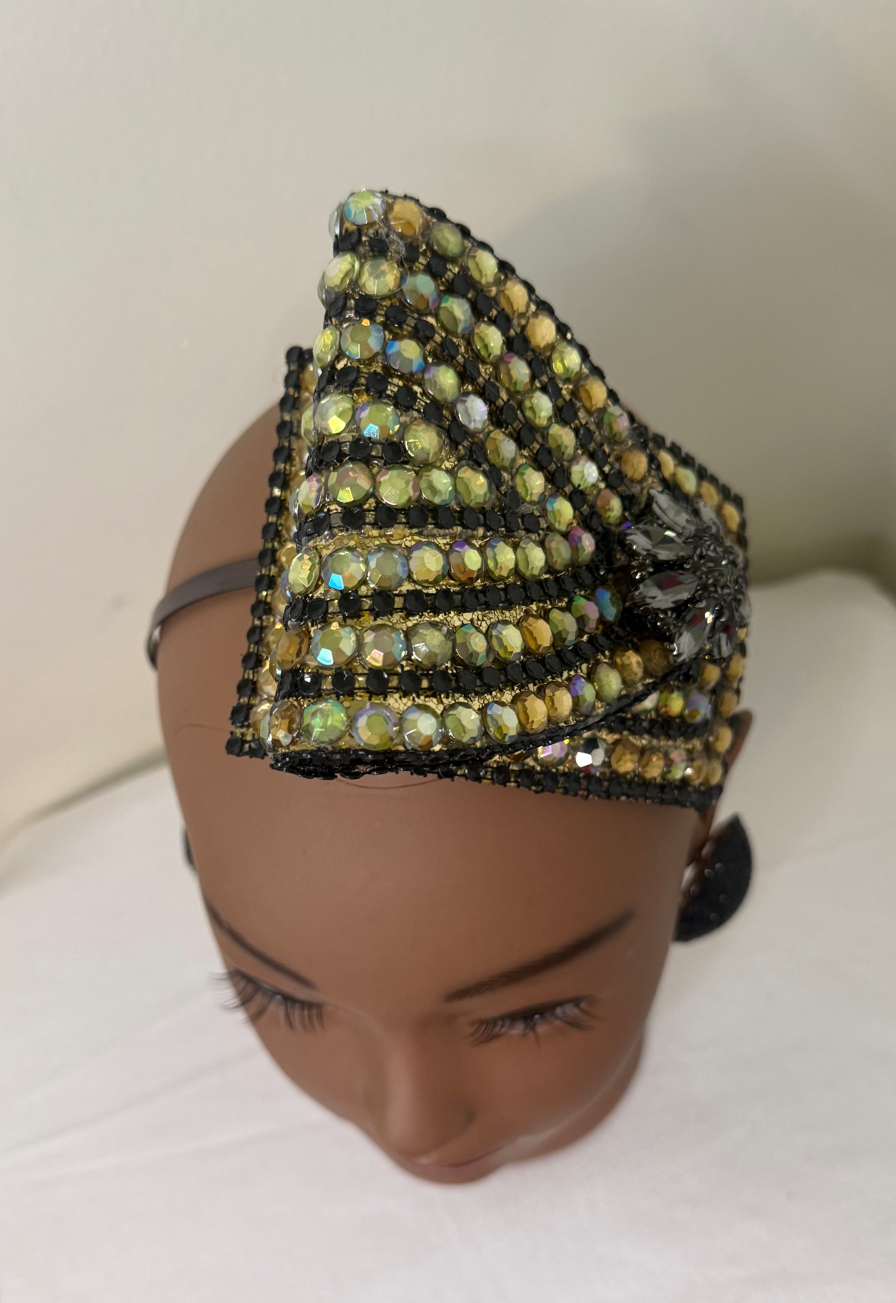 Gold & Black Headpiece