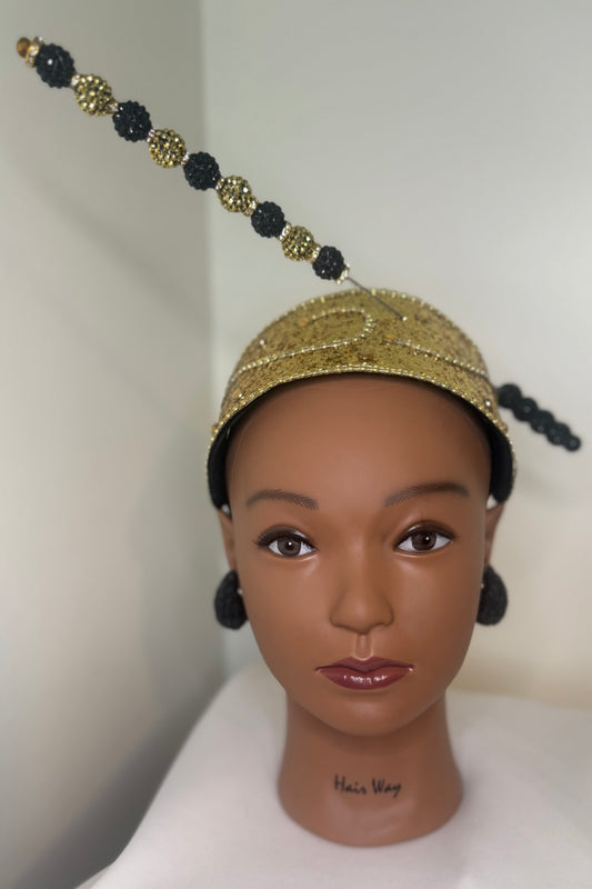 Gold Fascinator