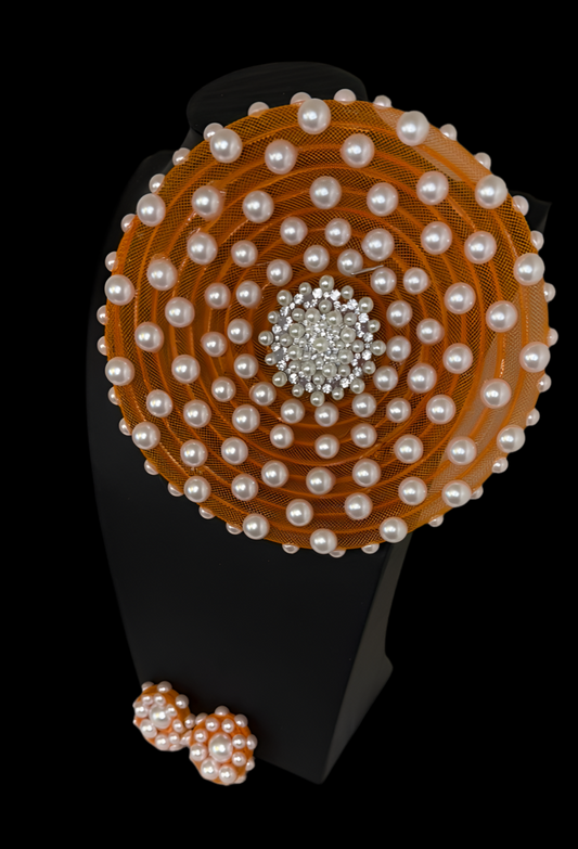Orange Orbit Galaxy Corsage