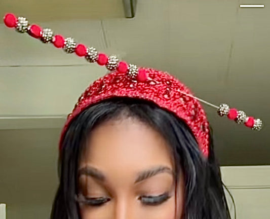 KJewels Red Ruby Fascinator