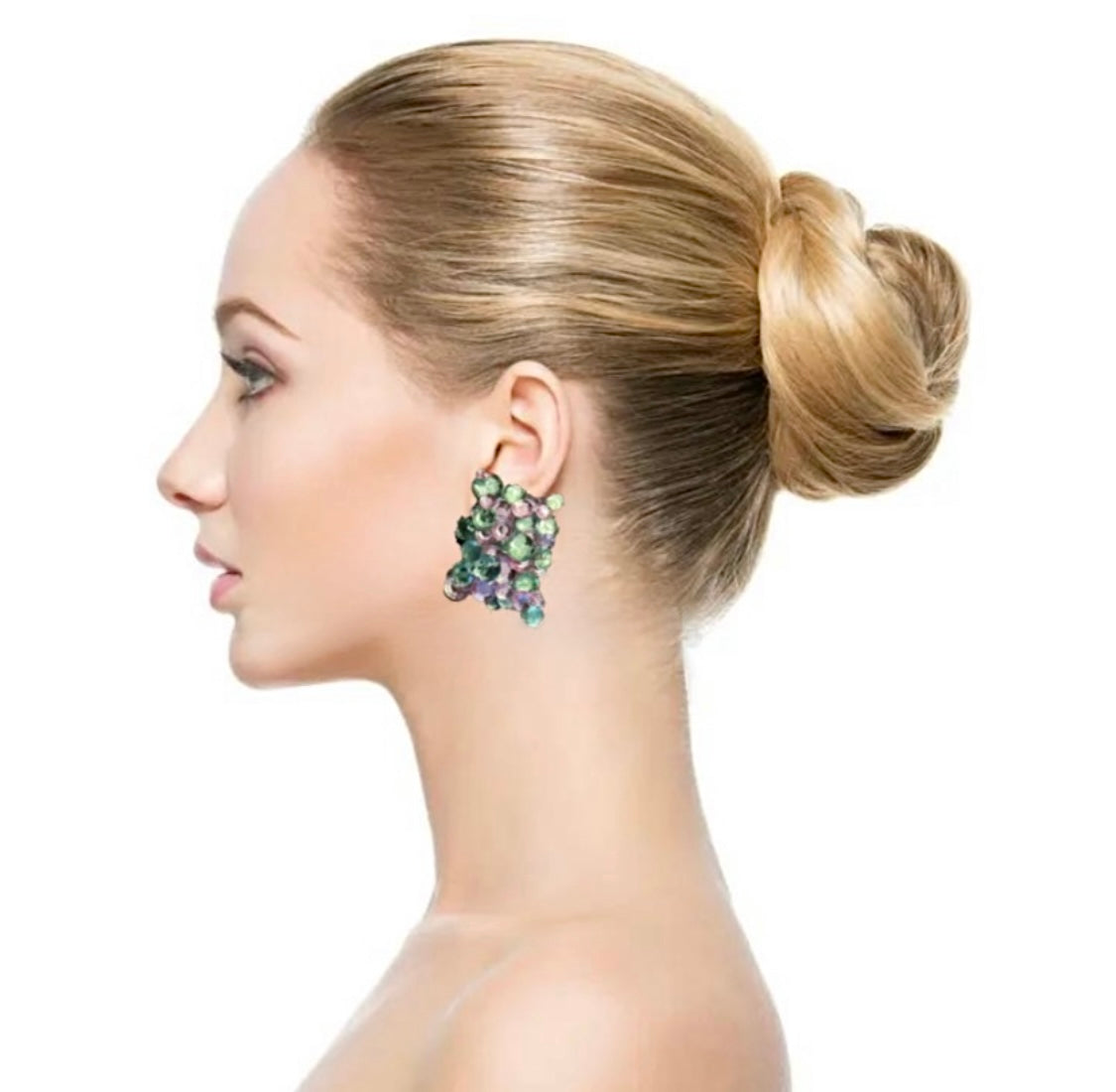 Pastel Cluster Earrings