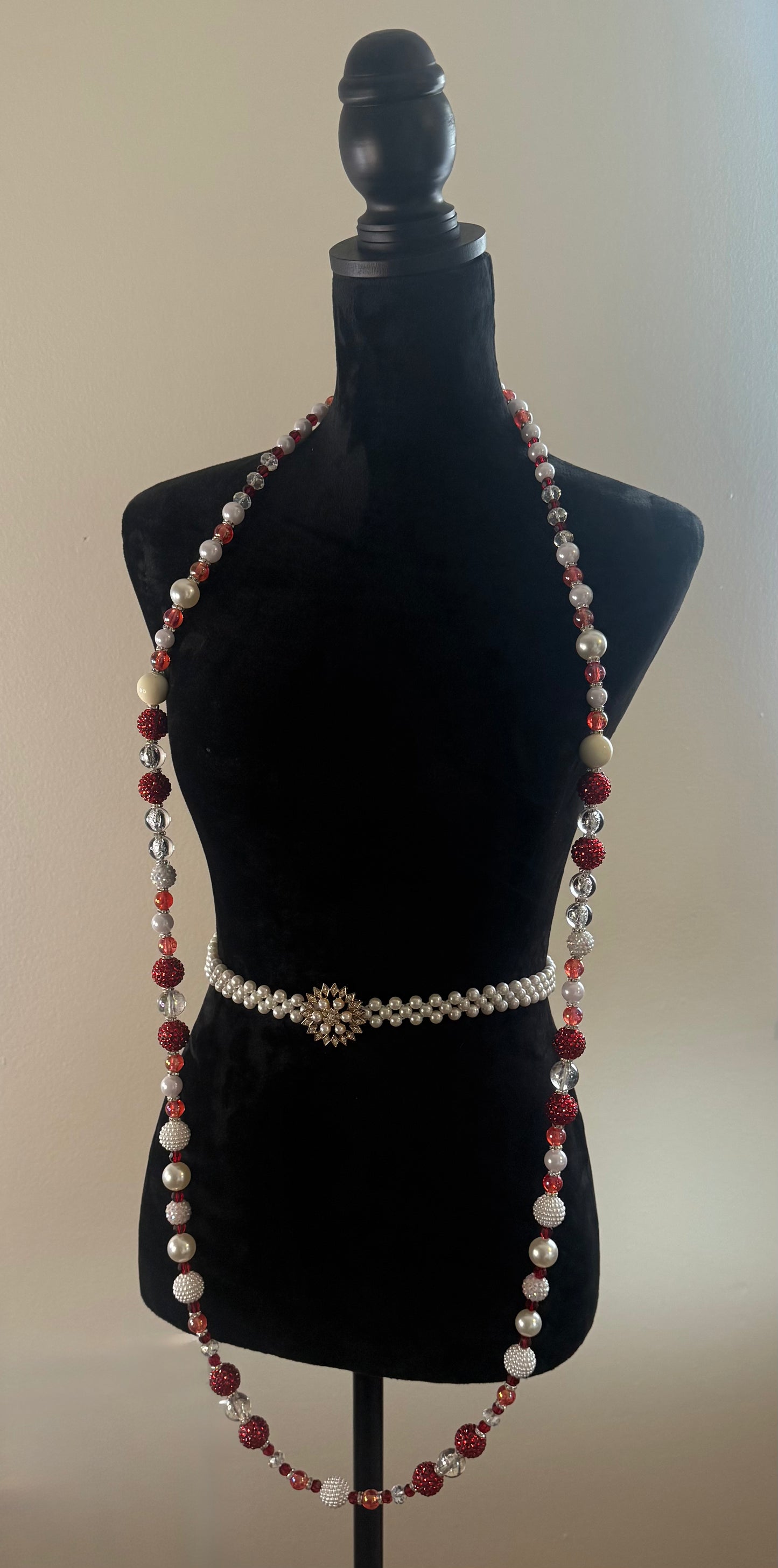 Ruby Pearl Venus Necklace