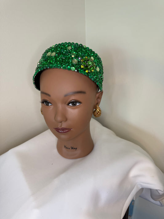 Emerald Headband w/Brooch